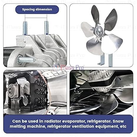 SMC 10 Watt Motor Shaded Pole Motor With FAN & Clip Stand for Refrigerator Water Cooler Condenser/Freezer Perfect Replacement Part Low Noise Electronic Components - Image 3