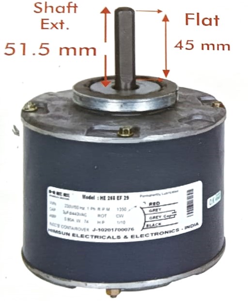 SMC HE 208 EF29 (HIMSUN) Spilt Outdoor Motor For Carrier 1.5/2.0 Ton & Water Cooler