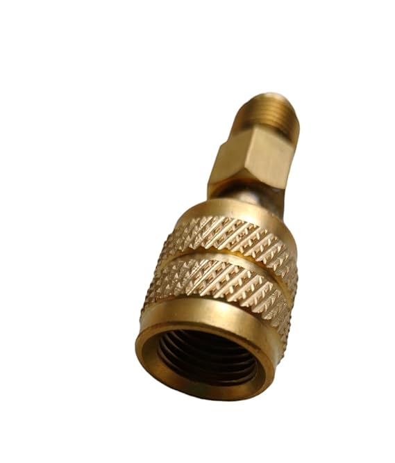 SMC Household Supplies Refrigeration Tools | R410A Straight Swivel Adapter 1/4‘’ SAE Male 5/16‘’ SAE Female Quick Couplers Used for Mini Split System, Air Conditioners, HVAC and Refrigeration Service