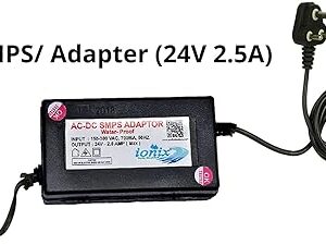 Sm Air Condition work 24v Power Supply (1 Year Warranty) Adapter for Water Purifier, RO Smps 24v 2.5 Amp, Spare Parts Adapter 24V 2.5A Spectra SMPS, Universal Type Use in All Type RO/UV/UF Water Purifier (Black)