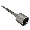 Sm Air Condition work Digital Craft 80mm Air Conditioner Punch Reamer SDS Plus Shank Hole Saw Cutter Concrete Cement Stone Wall Hollow Drill Bit with Wrench New