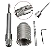 Sm Air Condition work Digital Craft 80mm Air Conditioner Punch Reamer SDS Plus Shank Hole Saw Cutter Concrete Cement Stone Wall Hollow Drill Bit with Wrench New