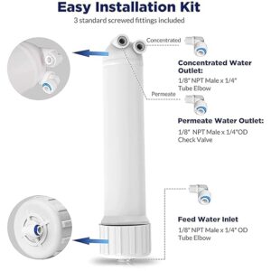 Sm Air Condition work 12" RO Membrane Housing, Spare for All Type of RO Water Purifier and only Compatible with 75, 80, and 100 GPD Membranes