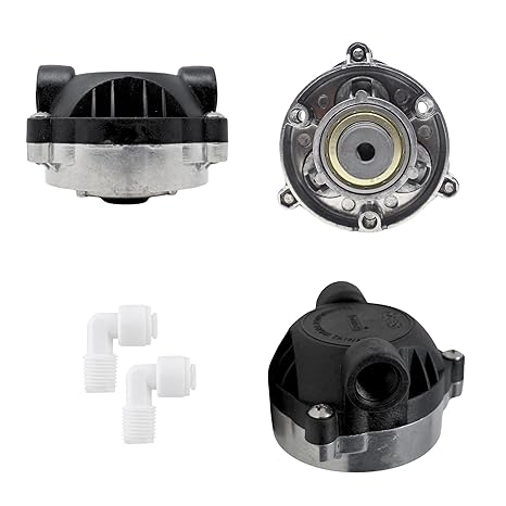 SMC Booster Pump Head for Aquaguard/Kent And All Type RO, Suitable for 75 GPD, 100 GPD pump Black - 1 Pcs