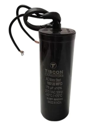 SMC 100/120 MFD 440V TIBCON Starting Capacitor for Air Conditioner (Split & Window Air Conditioners) 80/100 Motor Start Capacitor