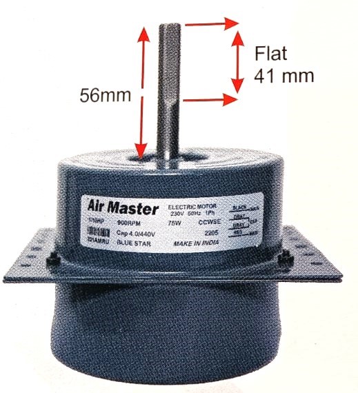 SMC AM 2205 (Air Master) Big Spilt Outdoor Motor For BlueStar & More 1.0, 1.5 & 2.0 Ton Ac