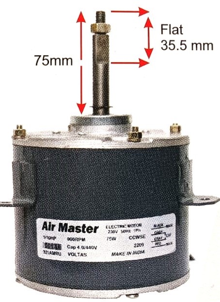 SMC AM 2209 (Air Master) Big Spilt Outdoor Motor For Voltas & More 1.0, 1.5 & 2.0 Ton Ac