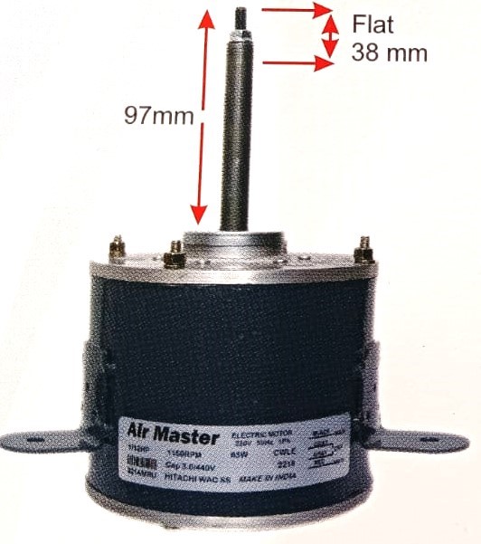 SMC AM 2218 (Air Master) Big Spilt Outdoor & (Window) Motor For Hitachi & More 1.0, 1.5 & 2.0 Ton Ac