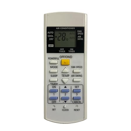 Alam pcb Ac Remote Compatible Remote Control for Panasonic Split AC (AC-44A)