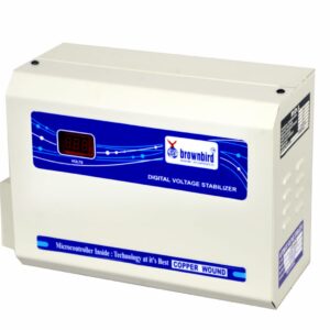 SMC Digital Voltage Stabilizer for All Inverter and Non Inverter AC Upto1.5 Ton AC 4 KVA 130V-280V (Copper Wound) (White) | 3 Year Warranty
