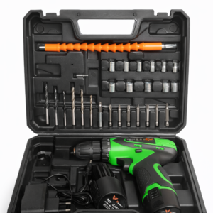 SMC 12-volt Multi-Tasking 3/8-inch Keyless Chuck Cordless Drill Machine | 24 Nm Torque | 1350 RPM Speed | 2 Speed Gear | 18+1 Clutch | 1500mAh Battery | Fast Charger | 24-Piece Bits And Sockets |600 W