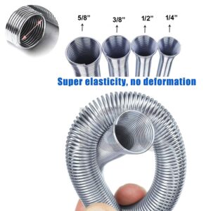 SMC Spring Tubing Benders 1 PCS for AC Copper pipe Tube 1/2" Durable, Rust-Resistant Spring Steel for Precise 180° Bends Length 8 inch weidth 0.5inch (1PCS)