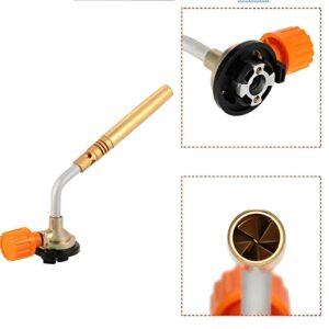 SMC Butane/LPG Nozzle Brazing Blow Butane Heat Gun/Torch. Handy Tool For Copper Pipe Welding & Brazing, Camping, Jewelry Repair Work Gas Torch Flamethrower Butane Burner