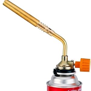 SMC Butane/LPG Nozzle Brazing Blow Butane Heat Gun/Torch. Handy Tool For Copper Pipe Welding & Brazing, Camping, Jewelry Repair Work Gas Torch Flamethrower Butane Burner