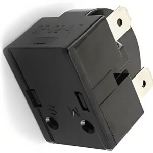 SMC Compressor 3 Pin Relay Overload with Capacitor Suitable for All Type Of Refrigerator (black and white, 180 Liters to 350 Liters)