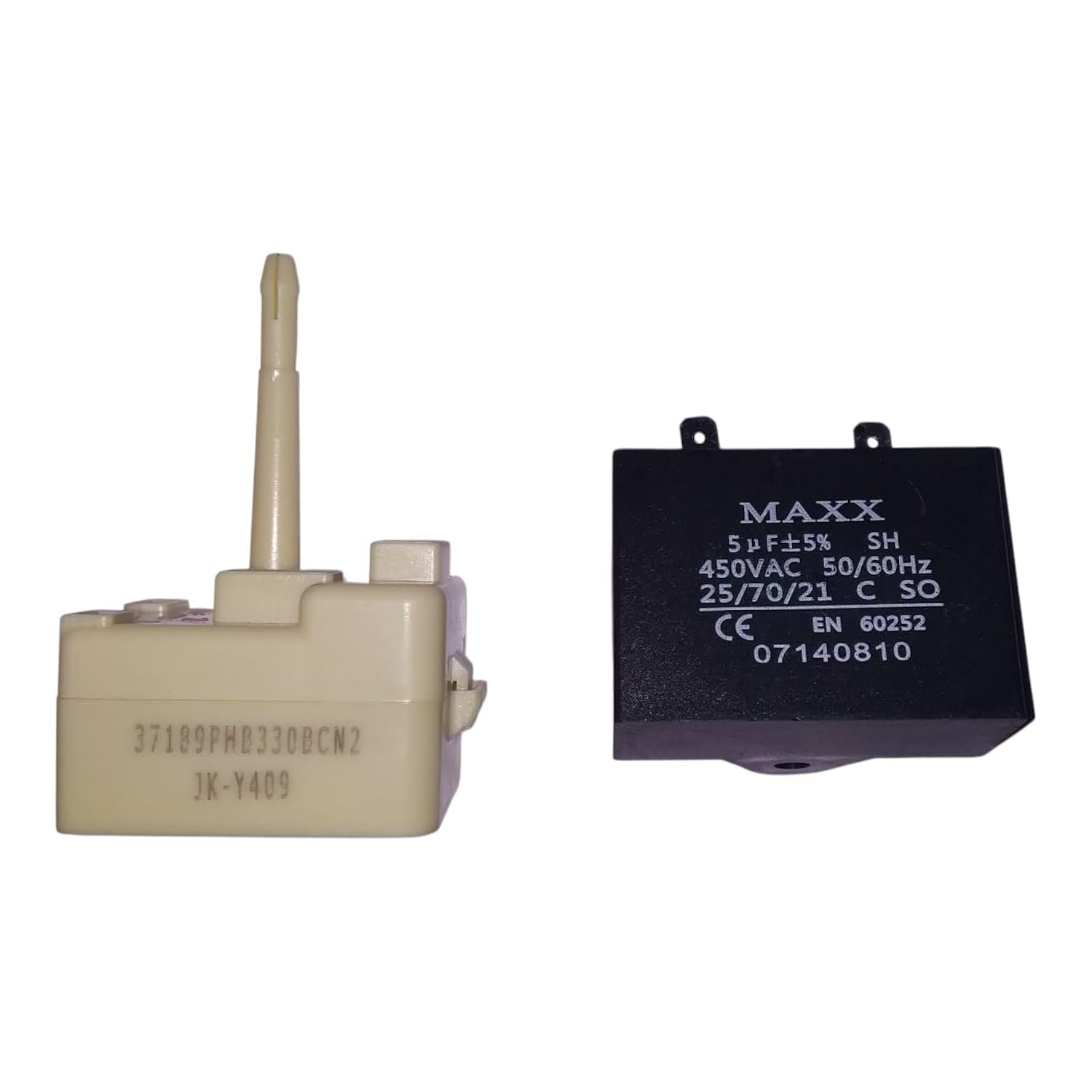 SMC Compressor Relay Overload with Capacitor Suitable for Samsung Refrigerator (black and white, 180 Liters to 350 Liters) - Image 3