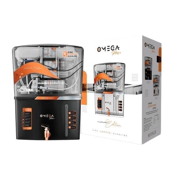 Omega Bmt+ RO+UV+ Minerals Water Purifier with TDS Controller, 12 Litre Storage, 6 Stage Purification | Suitable for Home Kitchen & Office (SMC) - Image 2